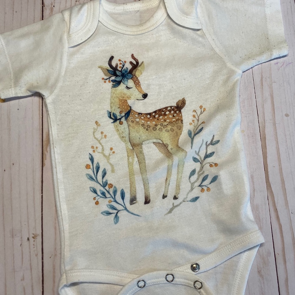 Woodland deer onesie 3-6m